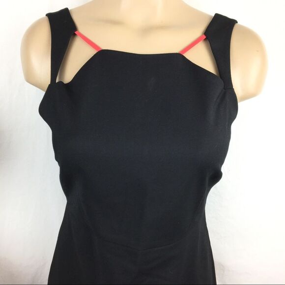 Zara Trafaluc Black Strappy Sleeveless Cutout Shoulder Mini Dress L - Picture 4 of 10